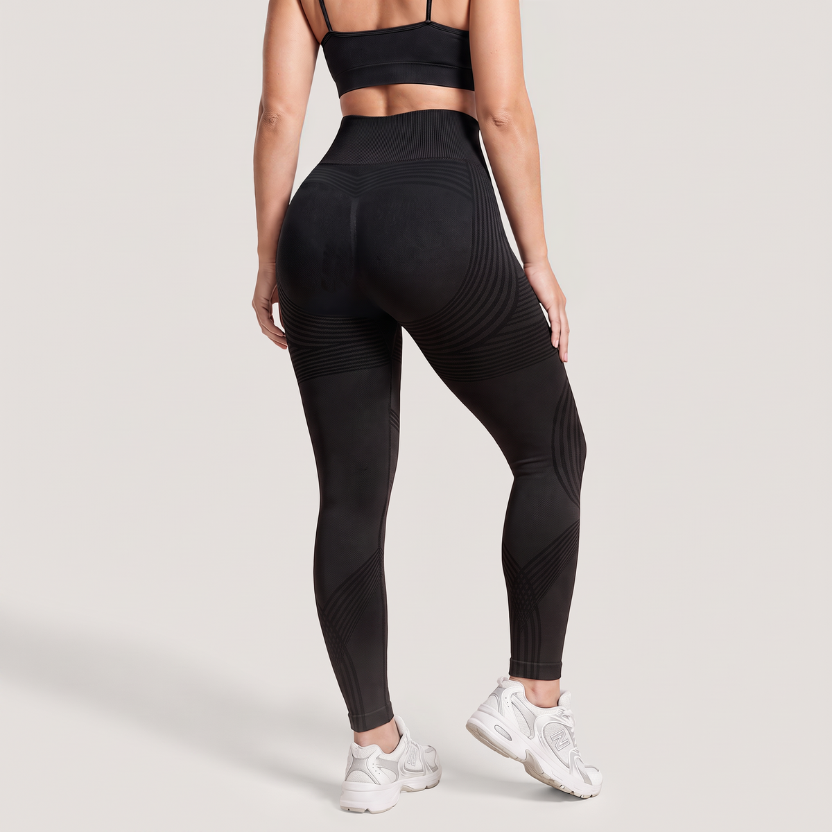 High-Waisted Anti-Cellulite Ankle Leggings