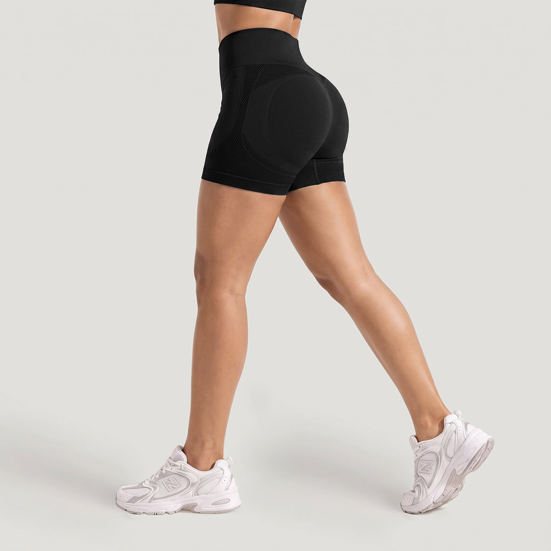 High-Waisted Compression Booty Shorts