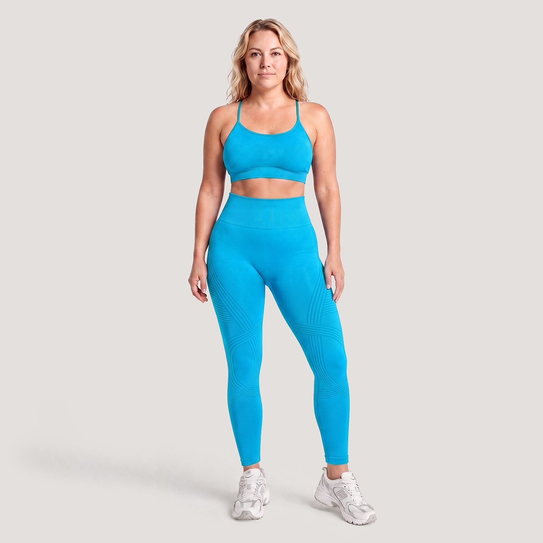 High-Waisted Anti-Cellulite Ankle Leggings