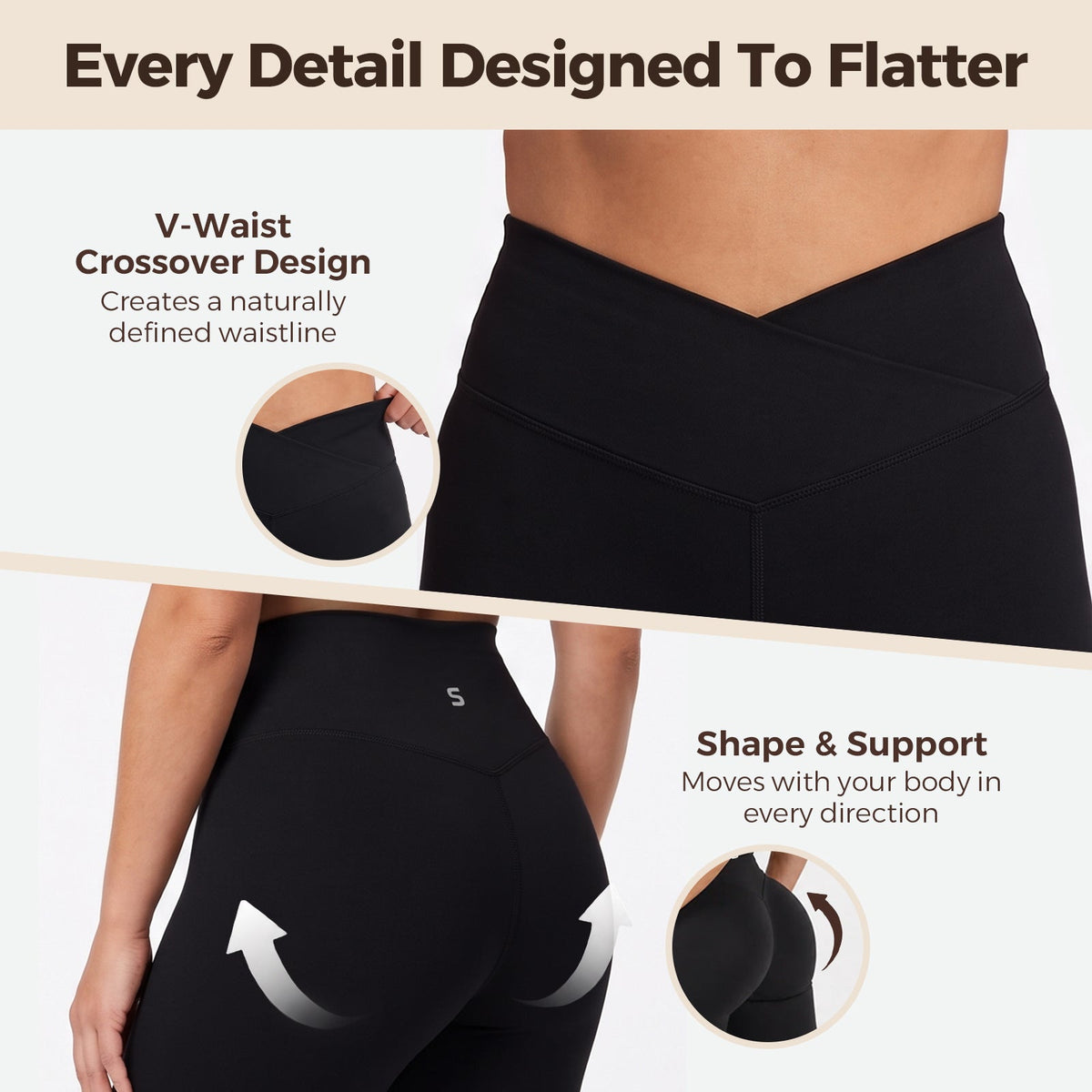 BareCurve V-Waist Legging | Buttery Soft Sculpting Fit