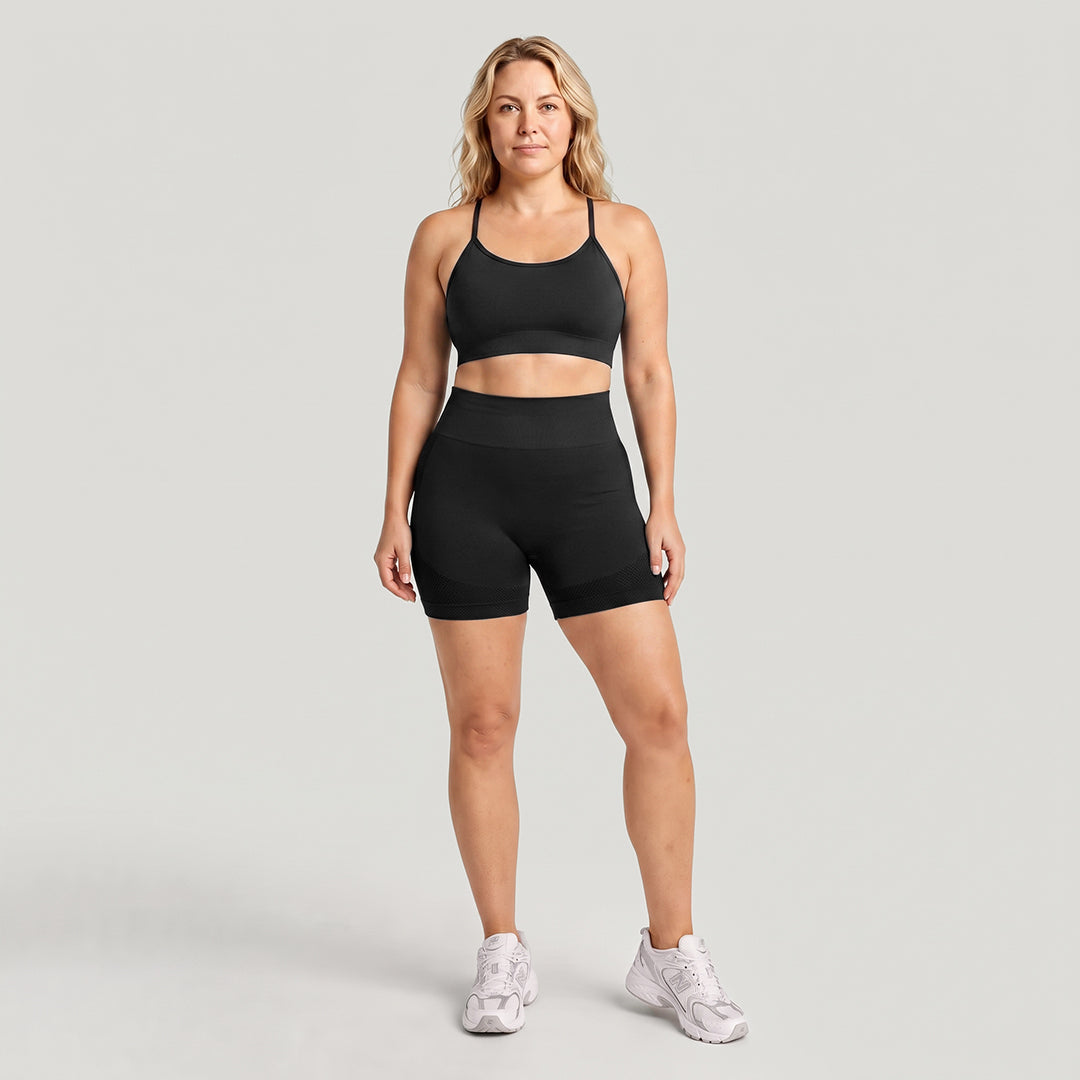 High-Waisted Compression Booty Shorts