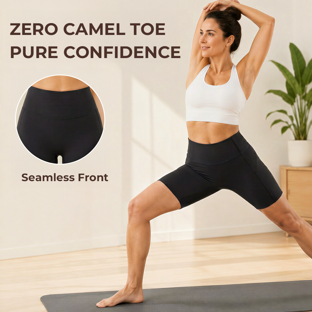 "No-Squeeze" Jelly-Grip 5" Sculpting Shorts (Tummy Smoothing & Anti-Chafe)