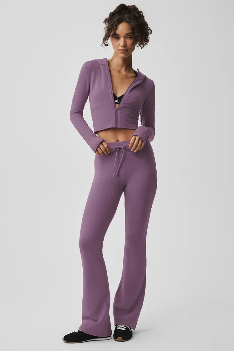 Sway Fleece Bell-Bottom Pants
