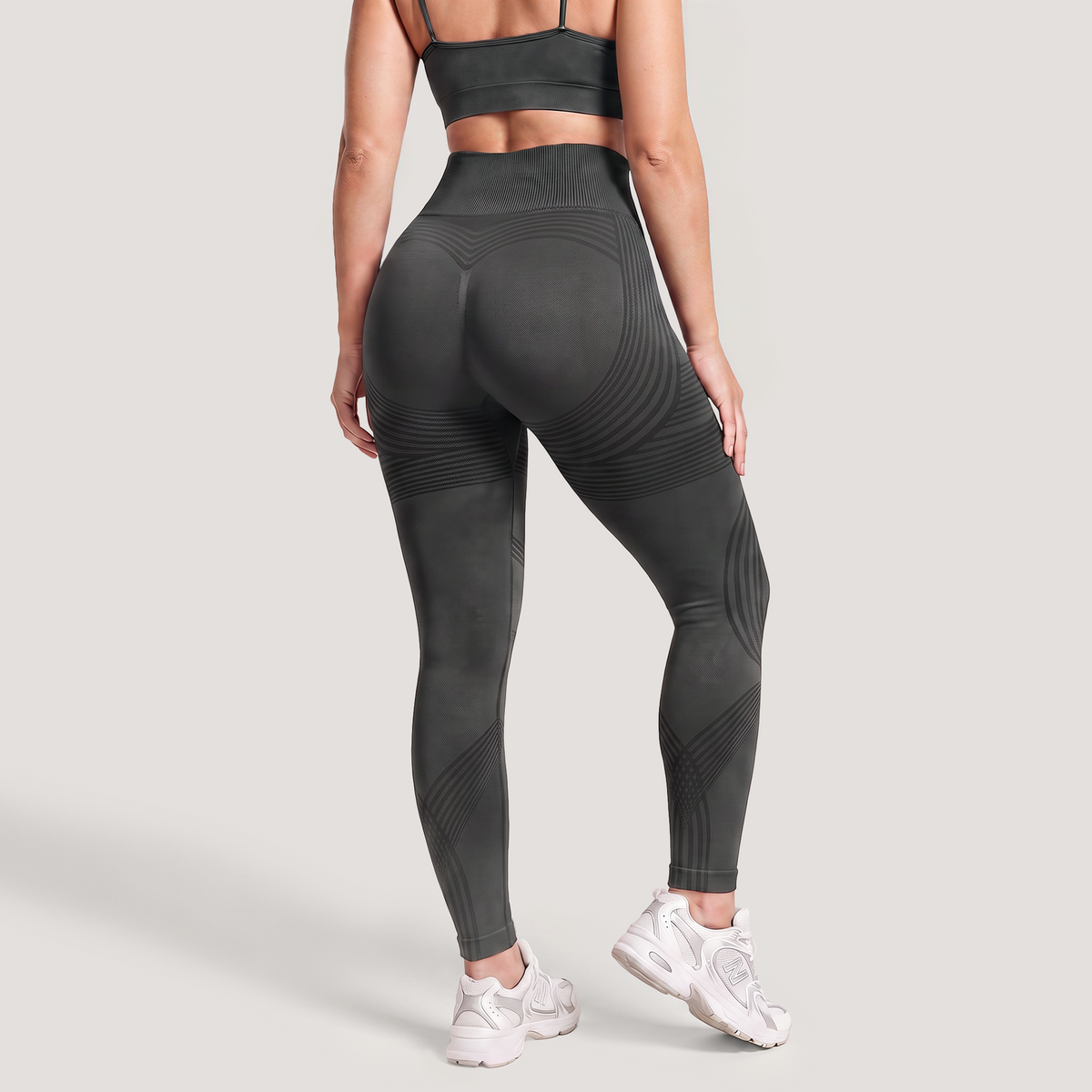 High-Waisted Anti-Cellulite Ankle Leggings