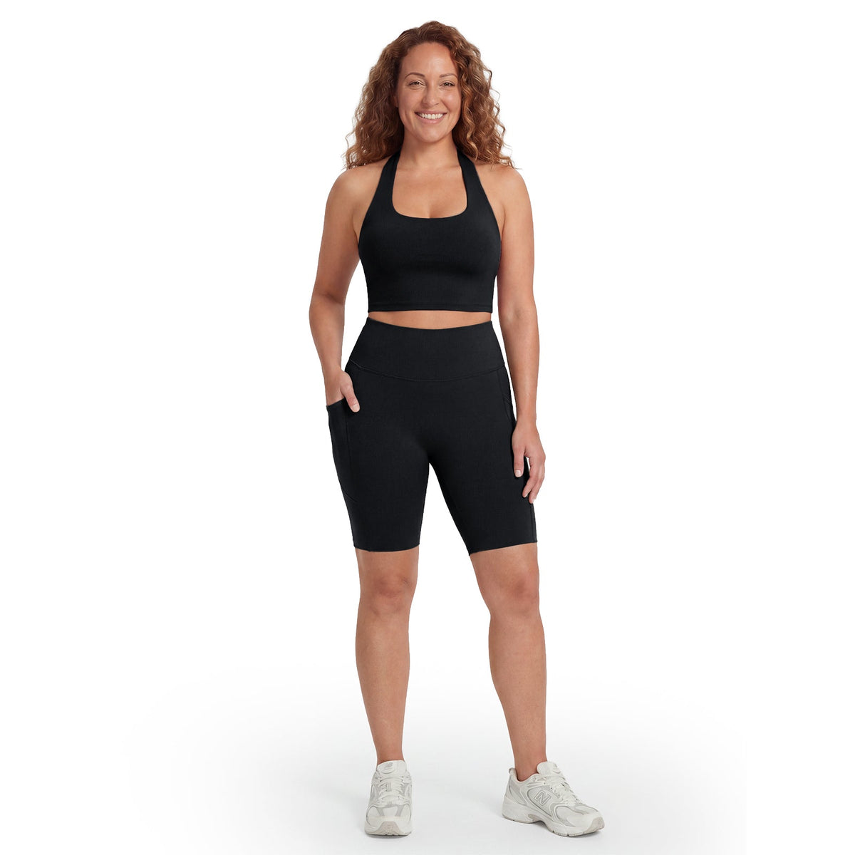 Pocket Anti-Cellulite Sculpting Short Leggings
