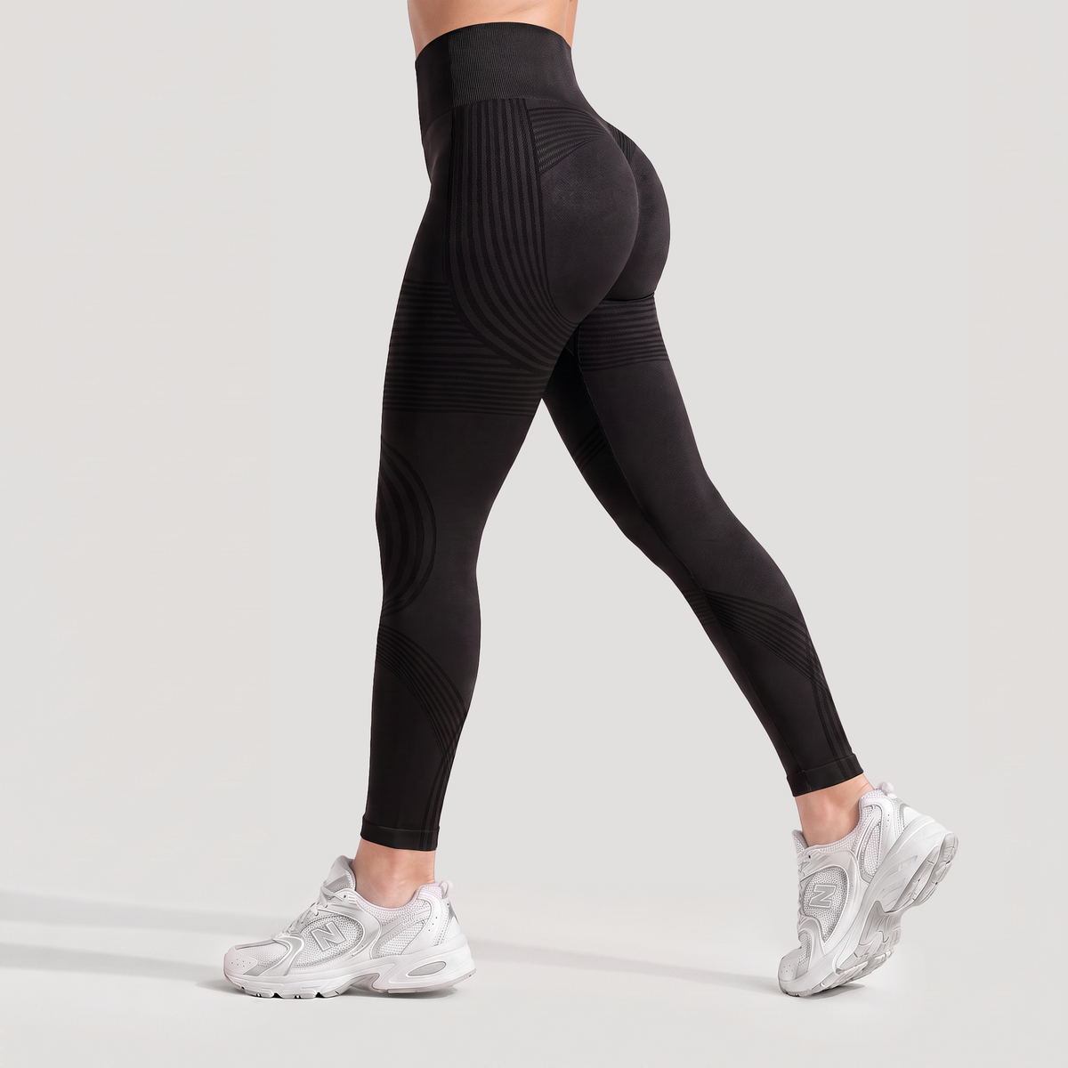 High-Waisted Anti-Cellulite Ankle Leggings
