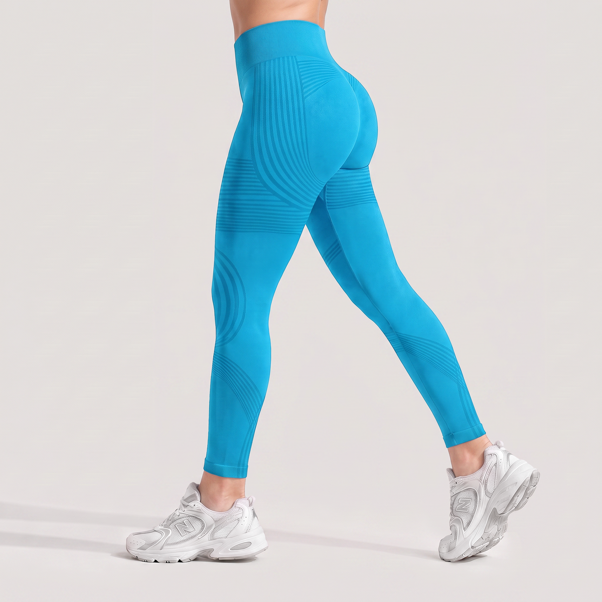 High-Waisted Anti-Cellulite Ankle Leggings