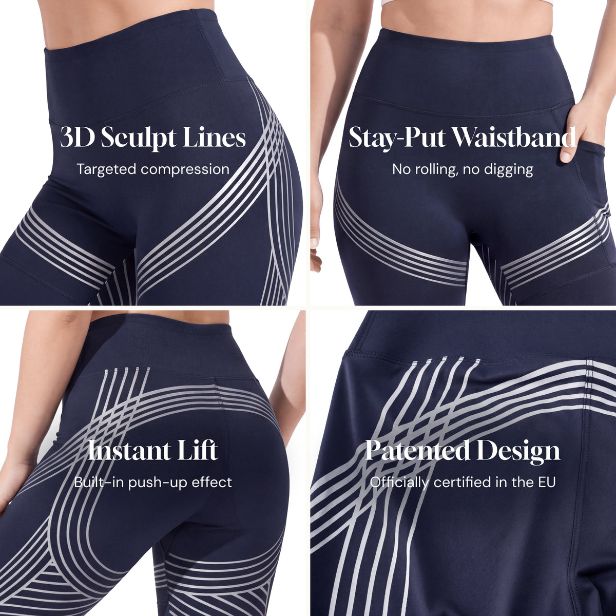 Textured Compression Anti-Cellulite Leggings