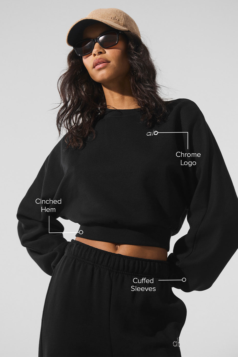 sweater Accolade  Cropped Crew Neck "best-seller"